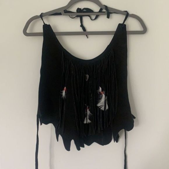 Vintage Suede Halter Top - Picture 3 of 7